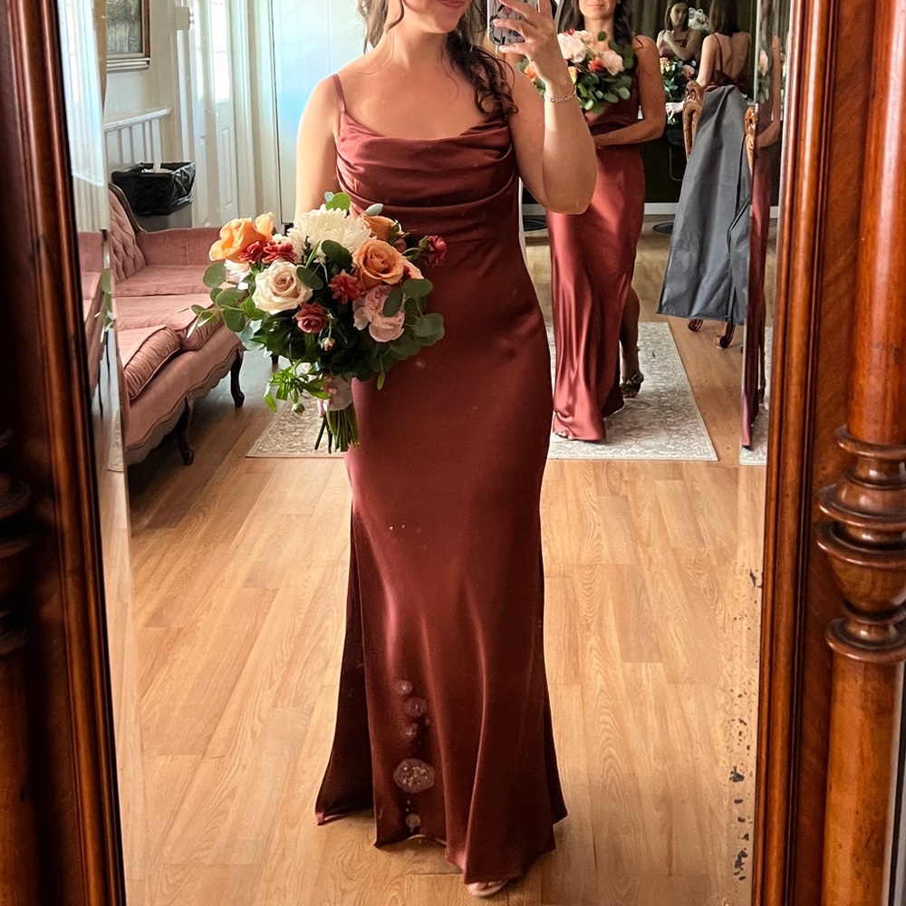 Revelry Skye Dress In Cinnamon Rose